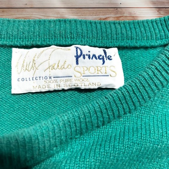 Vintage Pringle Sweater Size XL Green - Picture 4 of 7